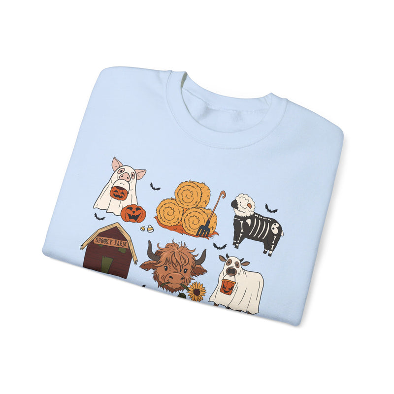 Farm Halloween 9 Square Sweatshirt