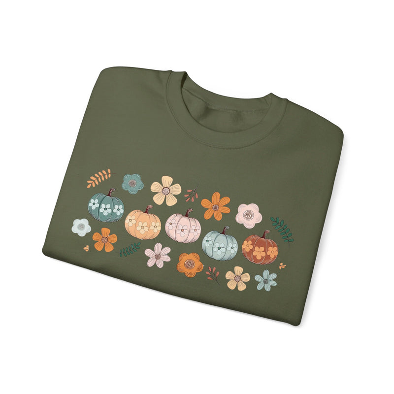 Floral Pumpkin Sweatshirt