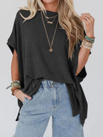 To the Nines Ribbed Dolman Top