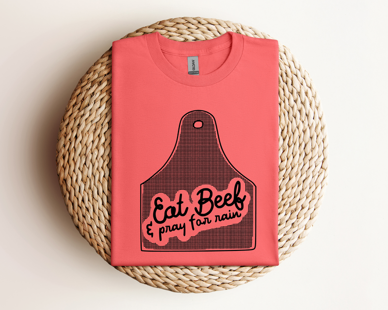 Eat Beef Ear Tag Tee