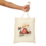 Santa on a Tractor Tote Bag