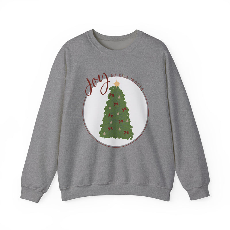 Joy to the World Cattle Tag Crewneck Sweatshirt