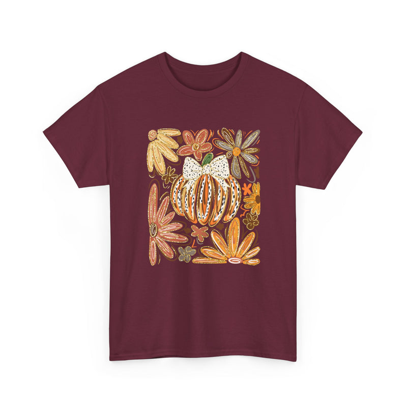 Abstract Autumn Floral Tee