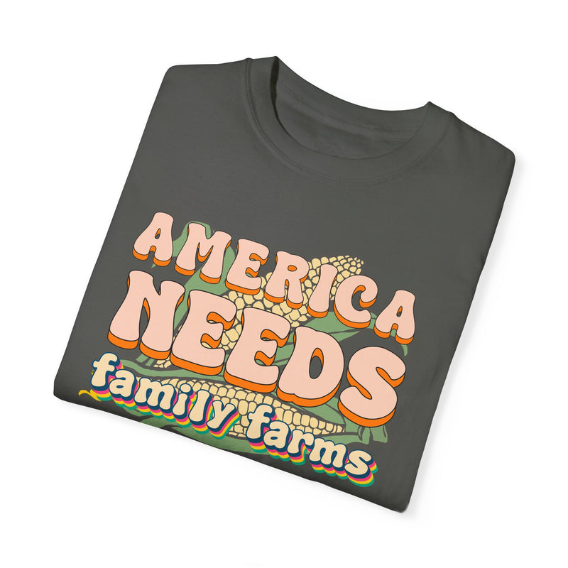 America Needs Family Farms Tee