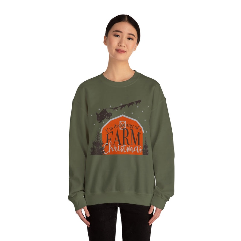 Dreaming of a Farm Christmas Crewneck Sweatshirt