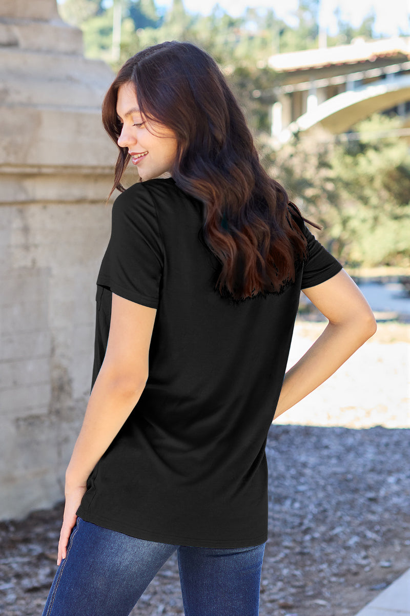 Bamboo V-Neck Pocket Tee