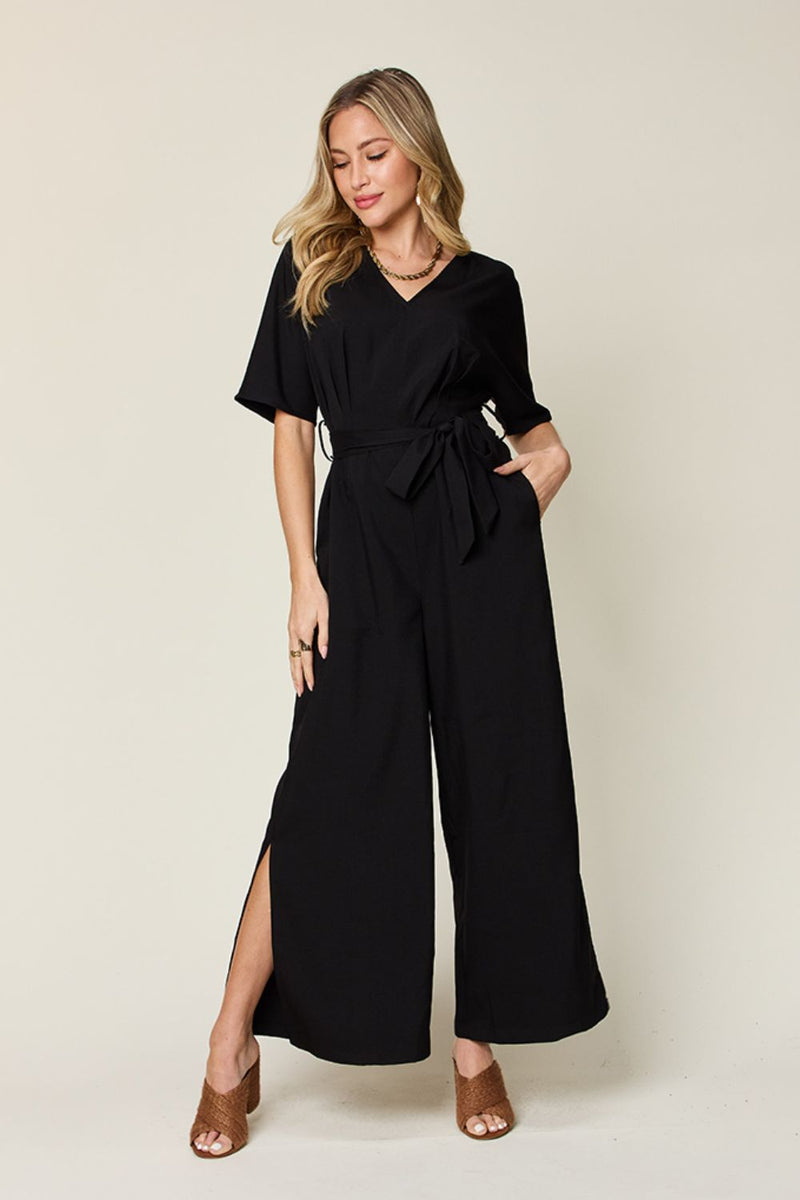 Into the Night Black Jumpsuit