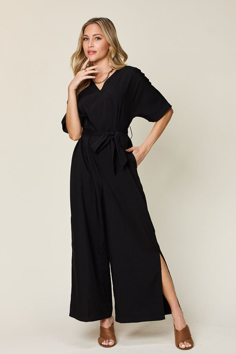 Into the Night Black Jumpsuit