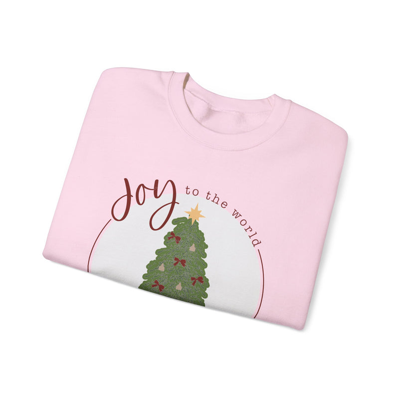 Joy to the World Cattle Tag Crewneck Sweatshirt