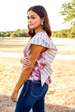 The Ruffled Blouse in Pink