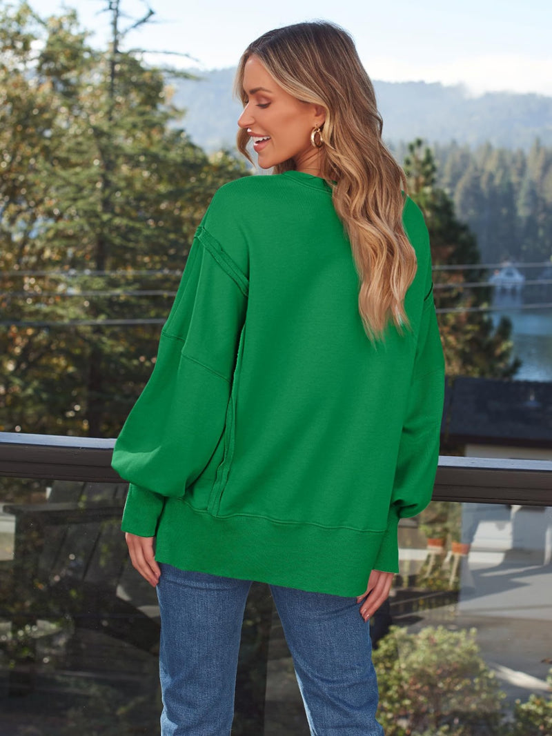 Kicking It Off Reverse Seam Pullover