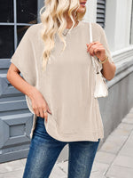 To the Nines Ribbed Dolman Top