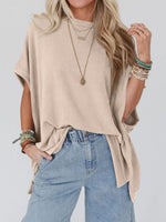 To the Nines Ribbed Dolman Top