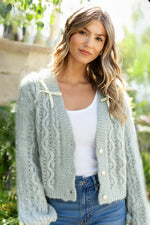 Winter Belle Button Down Sweater
