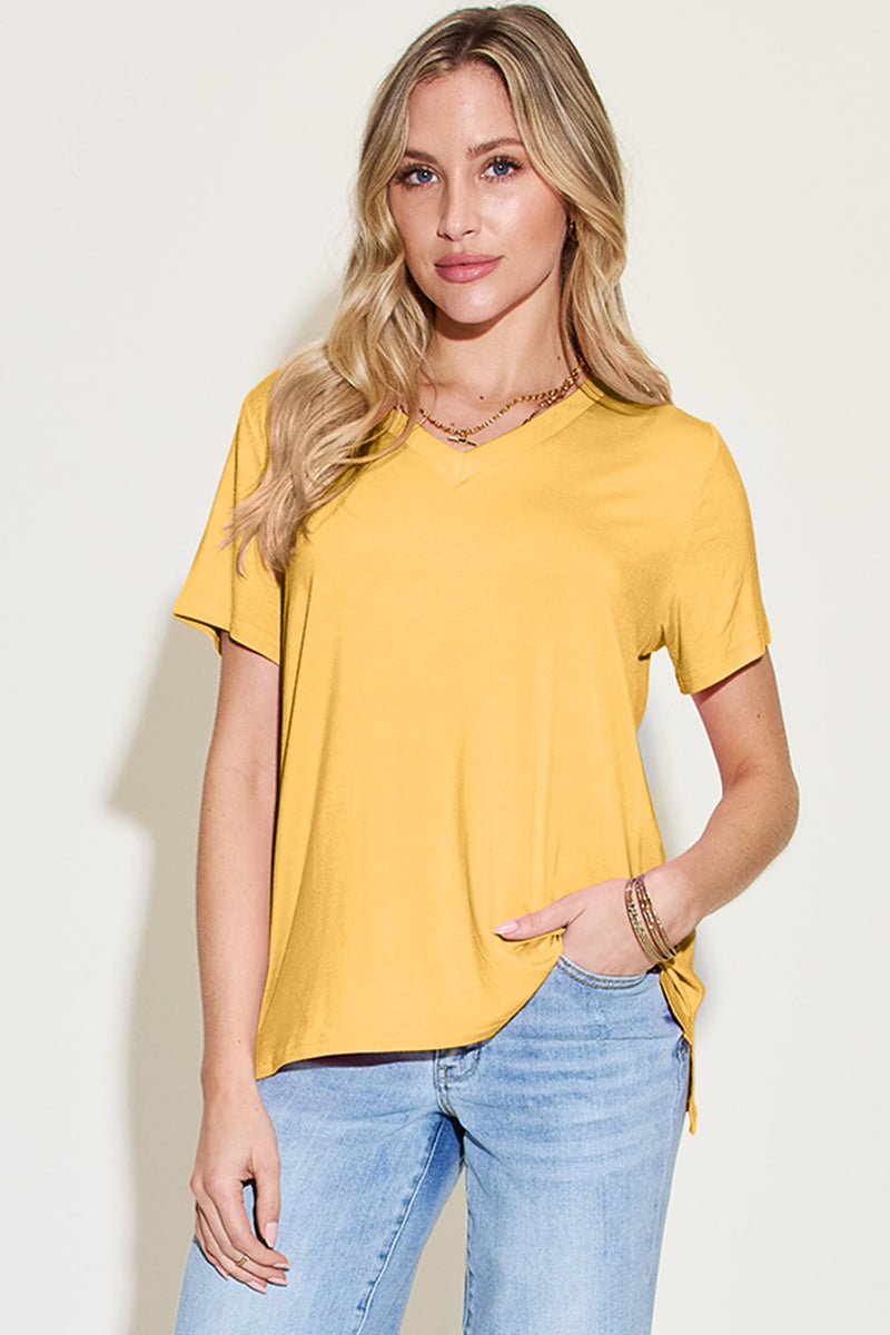 Basic Bae Bamboo V-Neck Tee | Summer Edit