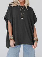 To the Nines Ribbed Dolman Top