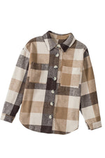Plaid to Meet You Buttoned Pocketed Shacket