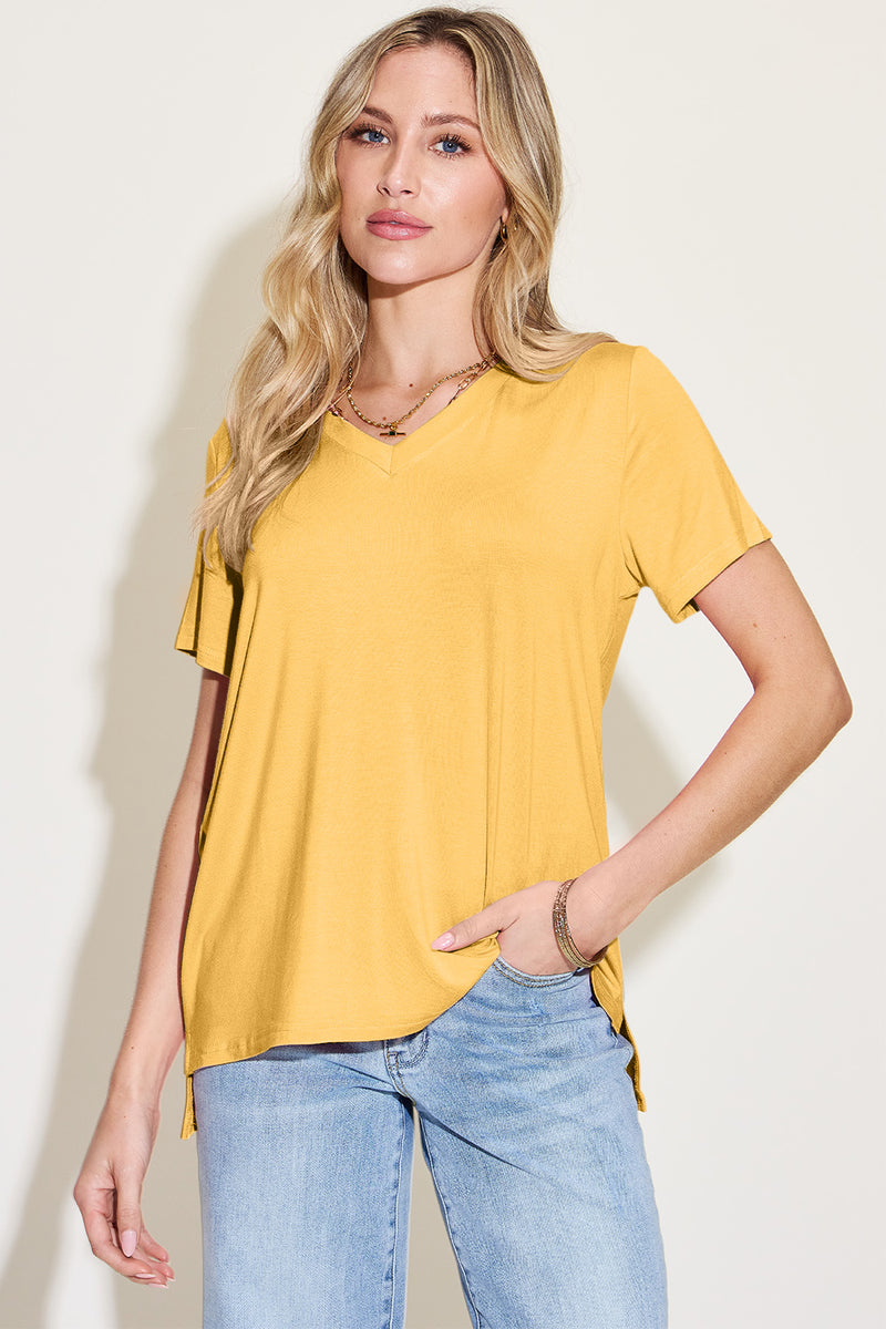Basic Bae Bamboo V-Neck Tee | Summer Edit