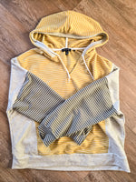A Cheerful Day Striped Hoodie