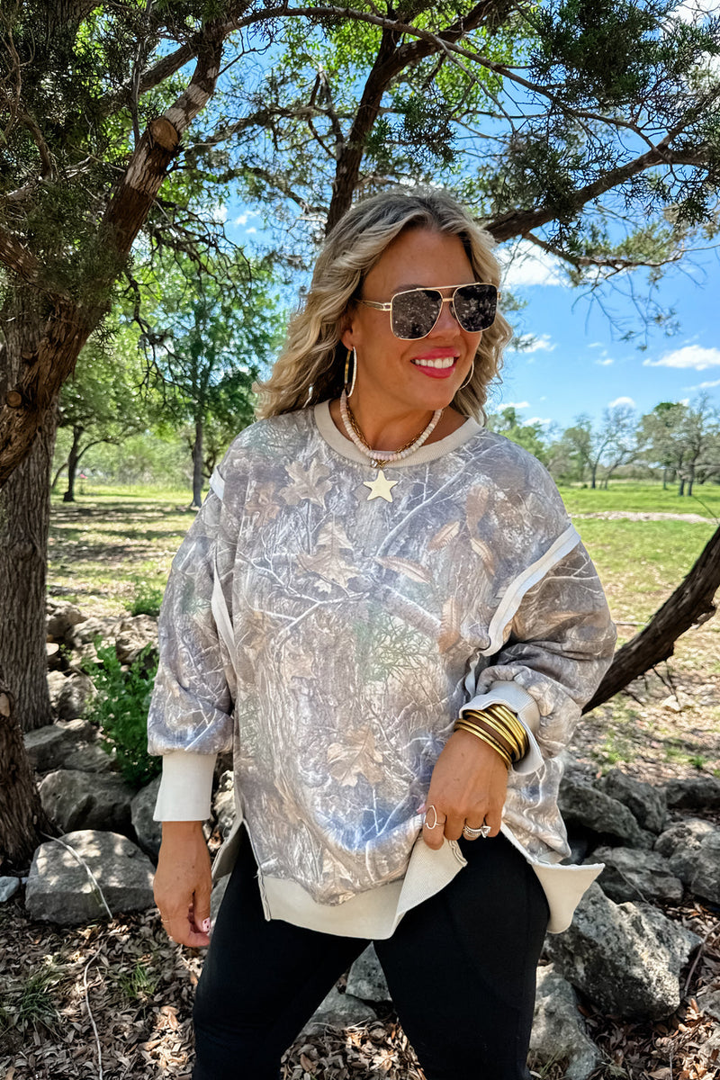 PREORDER- CAMO CLASSIC CREW PULLOVER 8-11-2025