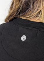 Quiet Luxury French Terry Sweatshirt with Ribbed Knit