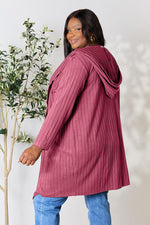 Hooded Sweater Cardigan with Pockets
