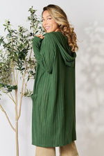 Hooded Sweater Cardigan with Pockets