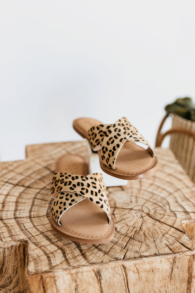Naughty Monkey Caddo Sandals in Leopard photo
