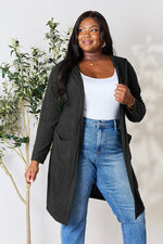 Hooded Sweater Cardigan with Pockets