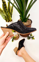 Matisse Gatsby Rhinestone Mule in Black